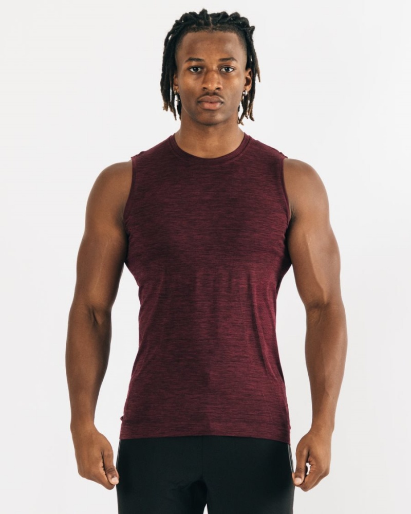 Alphalete Hero Tank Miesten Hihaton Paita Mustat | BEHUZ-9021