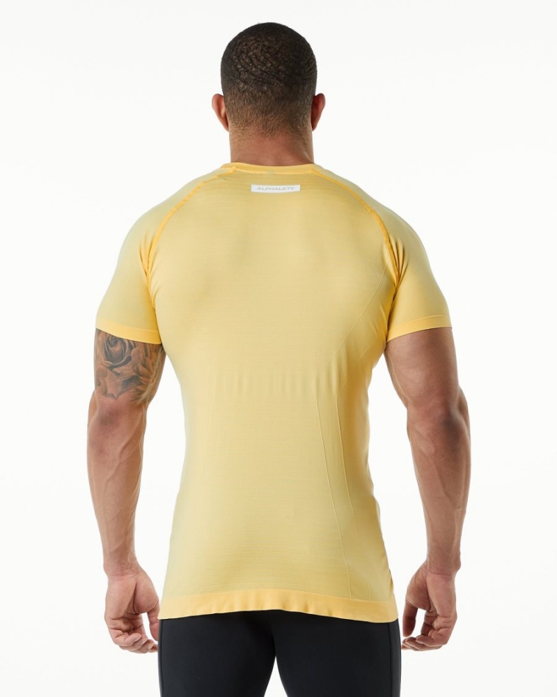 Alphalete Hero Tee Miesten Paidat Faded Honey | ULADY-1324