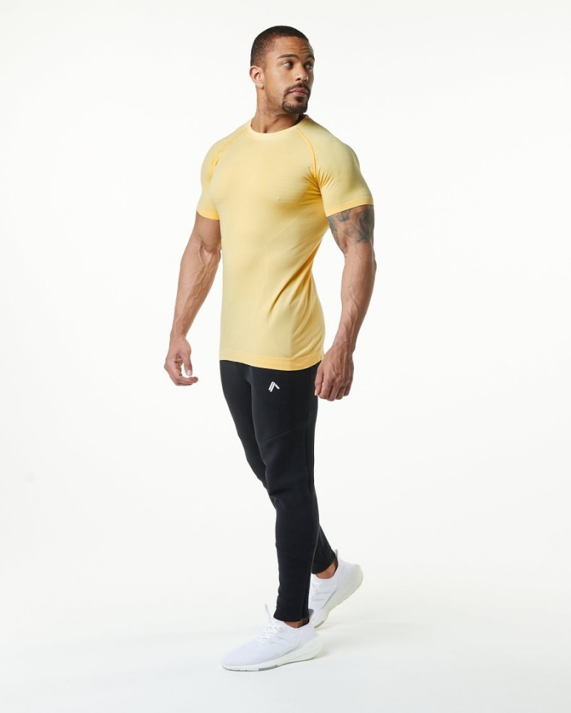 Alphalete Hero Tee Miesten Paidat Faded Honey | ULADY-1324