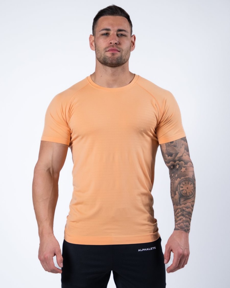 Alphalete Hero Tee Miesten Paidat Koralli | TGENW-3241