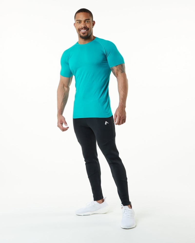 Alphalete Hero Tee Miesten Paidat Ocean | SGTPN-6041