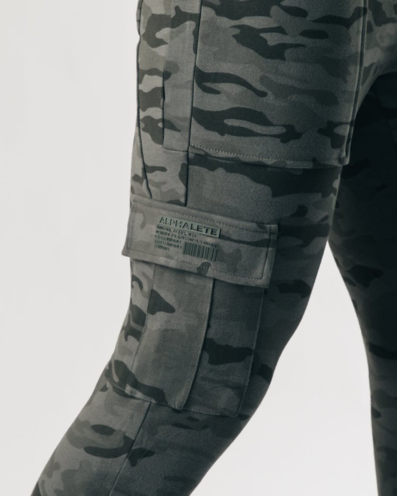 Alphalete Identity Cargo Miesten Juoksuvaatteet Camo | EANXK-2307