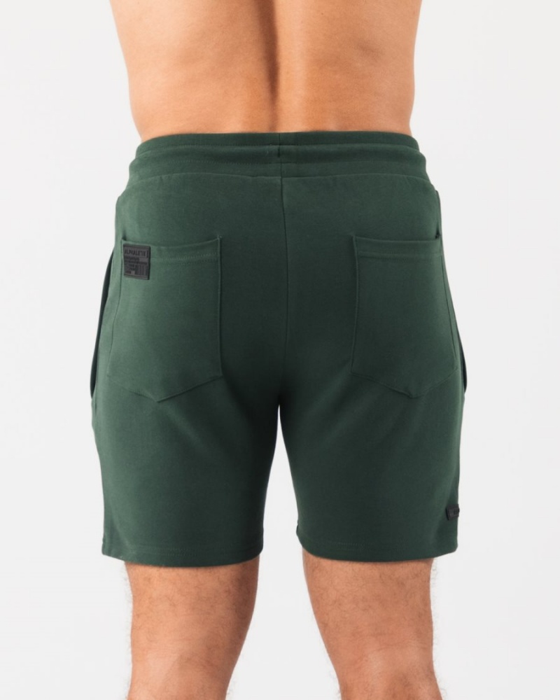 Alphalete Identity Lyhyt 6” Miesten Shortsit Evergreen | DSRYL-0381