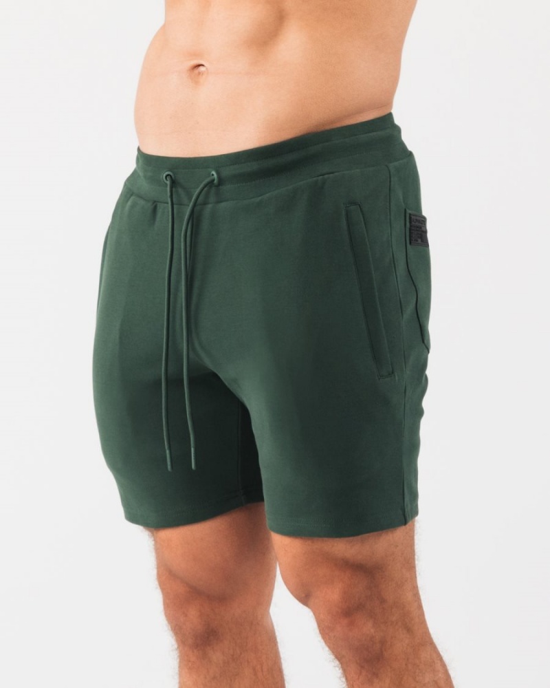 Alphalete Identity Lyhyt 6” Miesten Shortsit Evergreen | DSRYL-0381