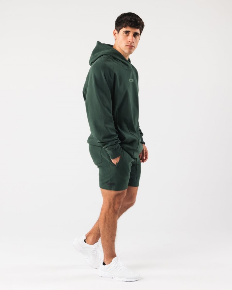 Alphalete Identity Lyhyt 6” Miesten Shortsit Evergreen | DSRYL-0381