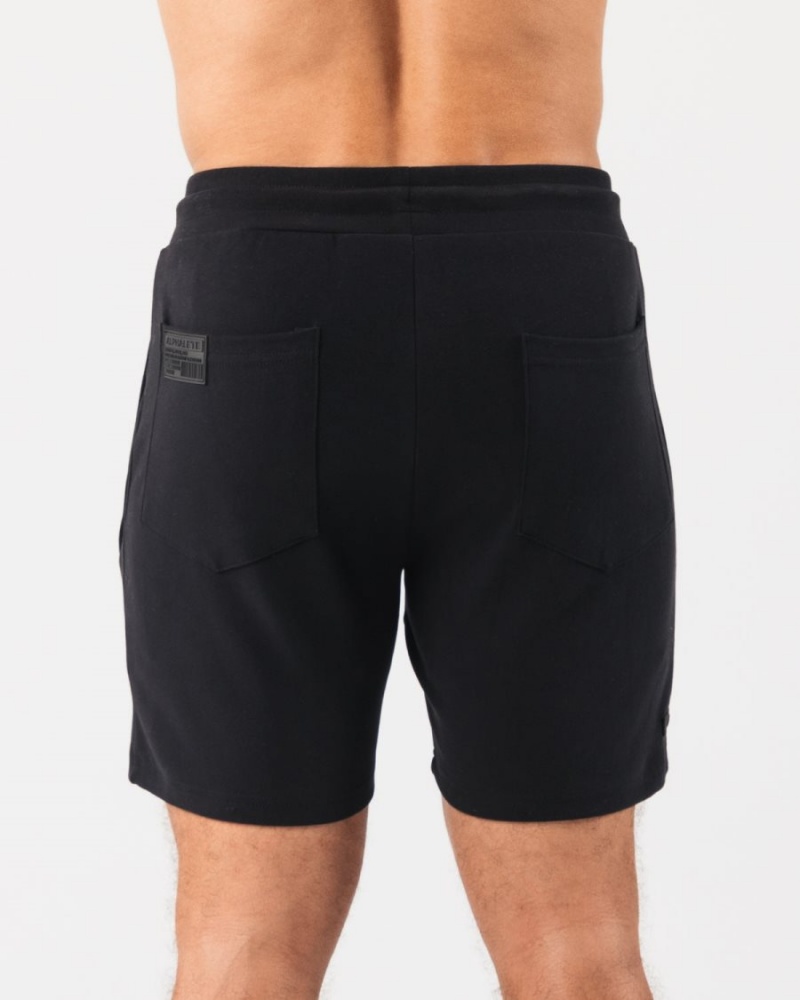 Alphalete Identity Lyhyt 6” Miesten Shortsit Mustat | ZQJNK-8610