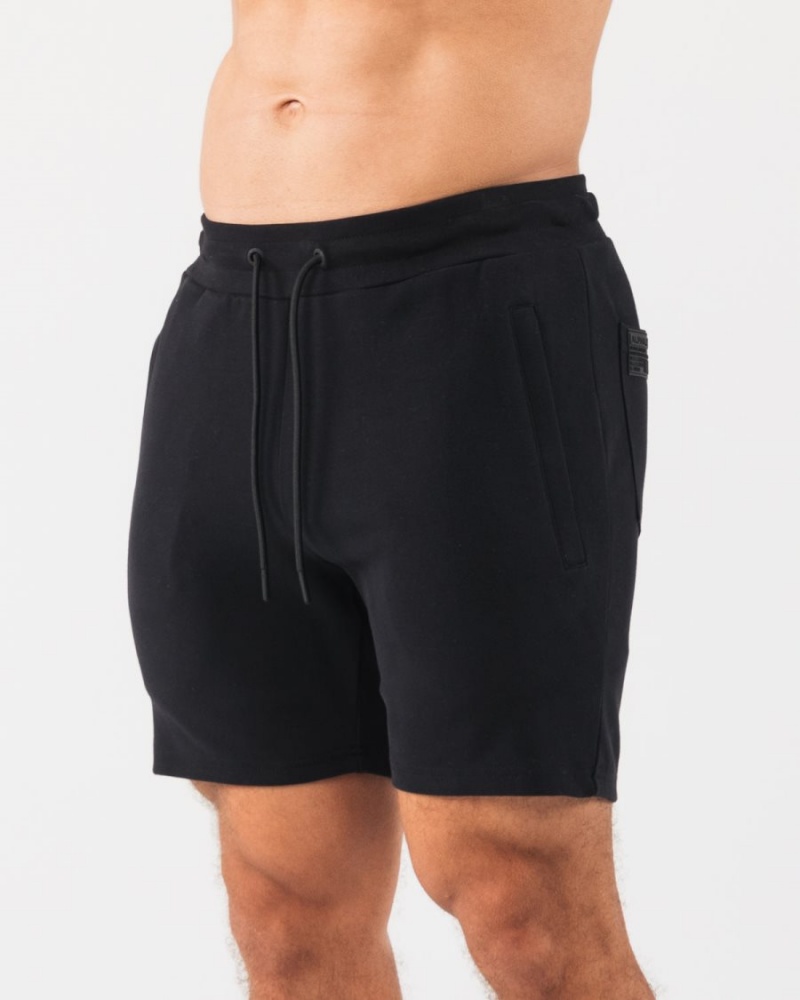 Alphalete Identity Lyhyt 6” Miesten Shortsit Mustat | ZQJNK-8610