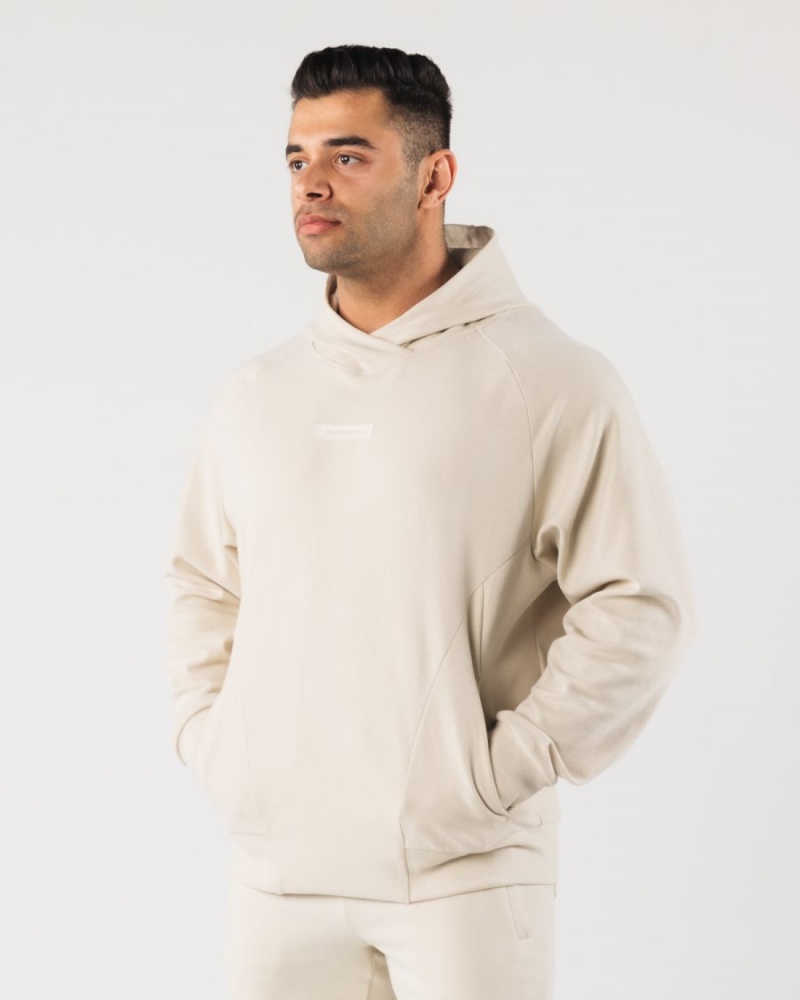 Alphalete Identity Pro Hoodie Miesten Huppari Sea Shell | NEGKV-5728