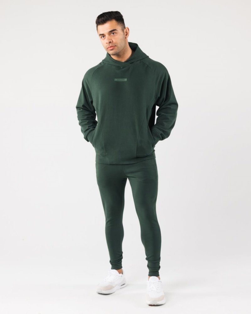 Alphalete Identity Pro Hoodie Miesten Huppari Evergreen | IPFQJ-8705