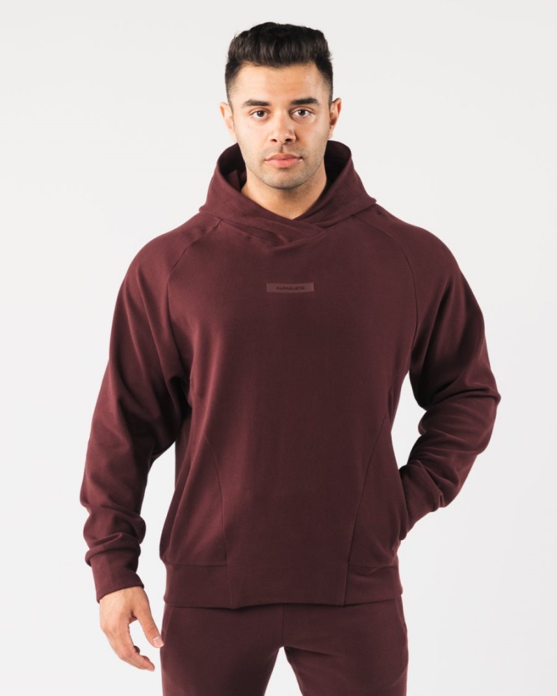 Alphalete Identity Pro Hoodie Miesten Huppari Sangria | MINCS-5142