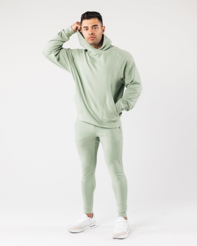 Alphalete Identity Pro Hoodie Miesten Huppari Sage | HZIYW-9752