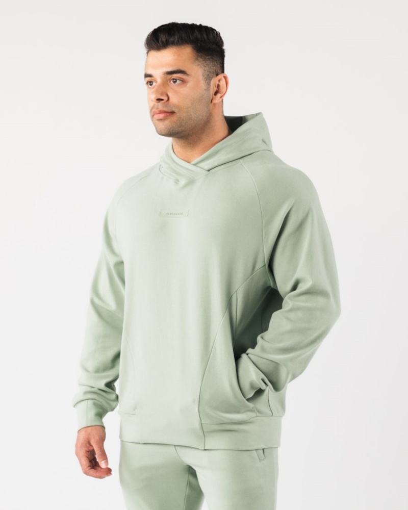 Alphalete Identity Pro Hoodie Miesten Huppari Sage | HZIYW-9752