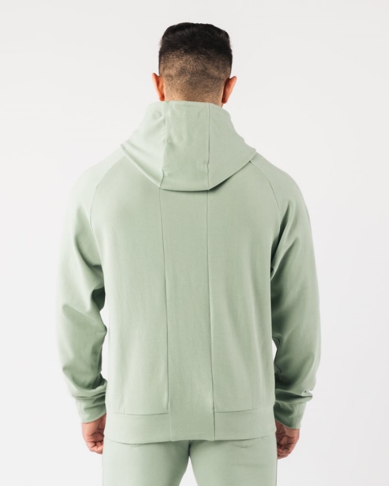 Alphalete Identity Pro Hoodie Miesten Huppari Sage | HZIYW-9752