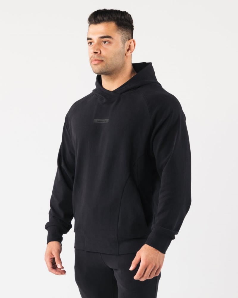 Alphalete Identity Pro Hoodie Miesten Huppari Mustat | UVWRA-2478