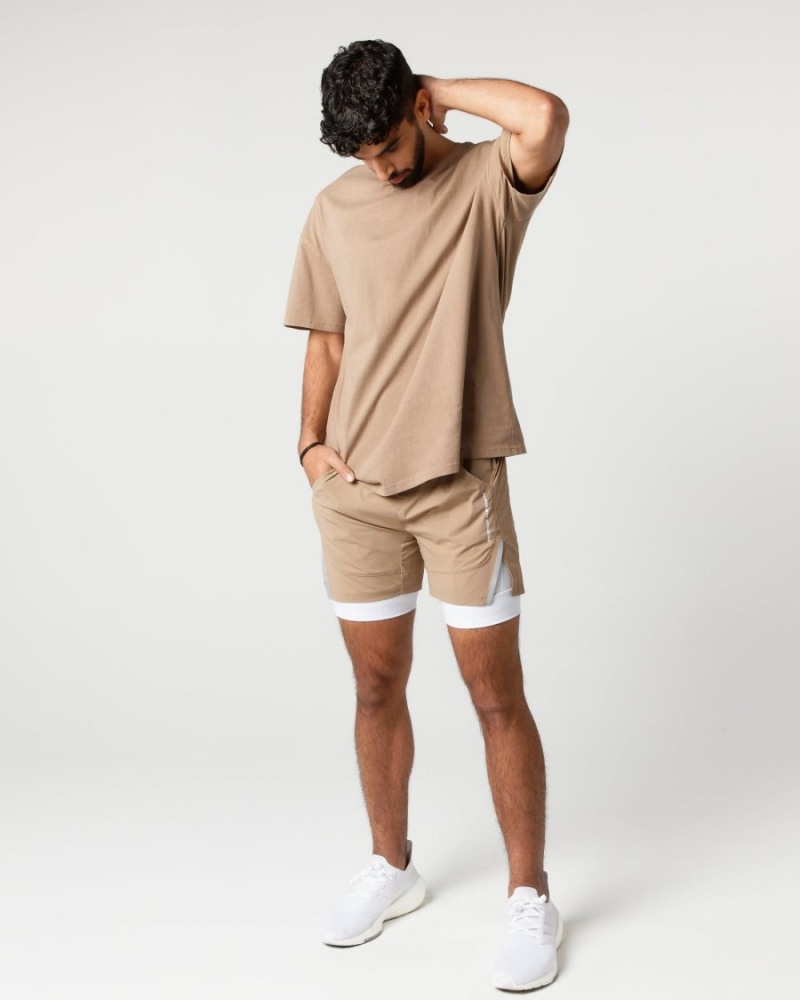 Alphalete Infinity Speed Lyhyt 5.5" Miesten Shortsit Chai | CMIWF-0397