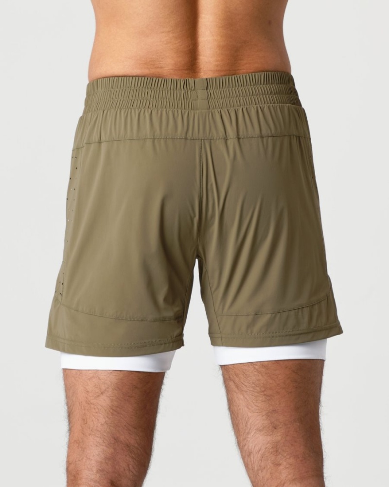 Alphalete Infinity Speed Lyhyt 5.5" Miesten Shortsit Willow | CJIDP-8516