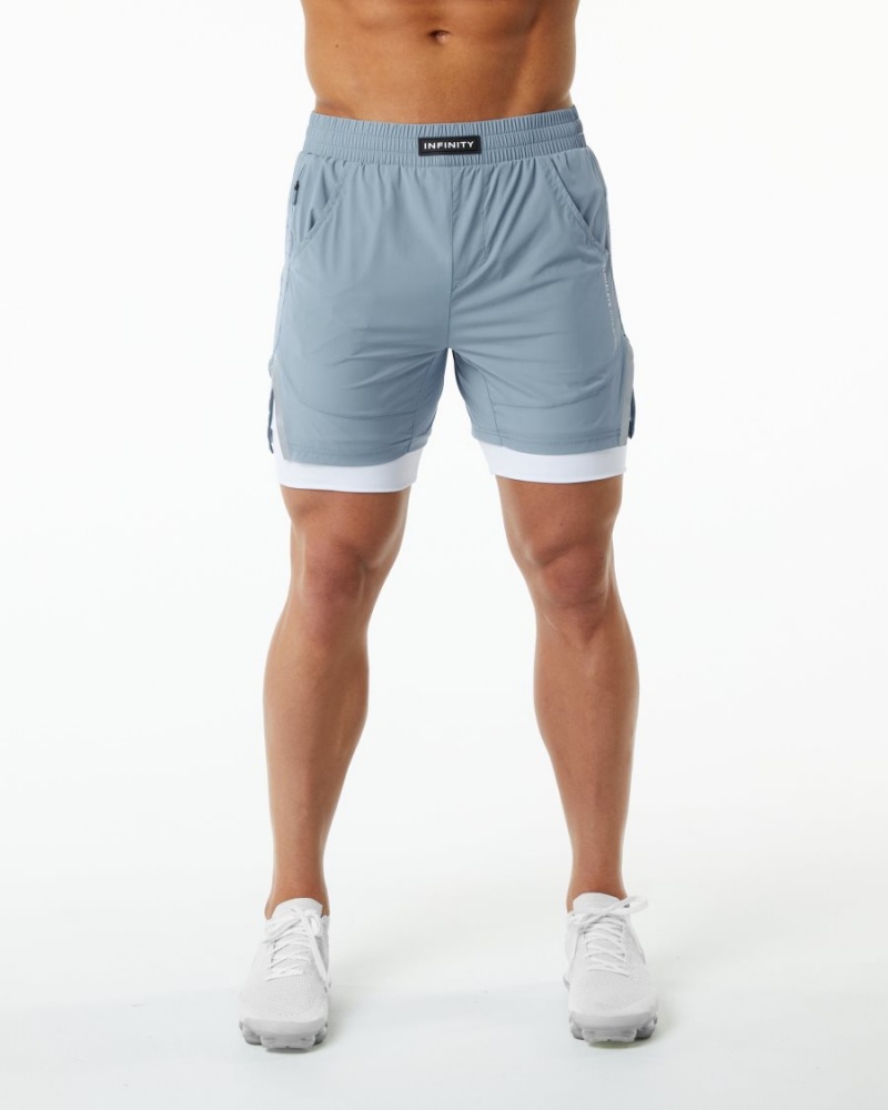 Alphalete Infinity Speed Lyhyt 5.5" Miesten Shortsit Sininen | HCYLS-7490