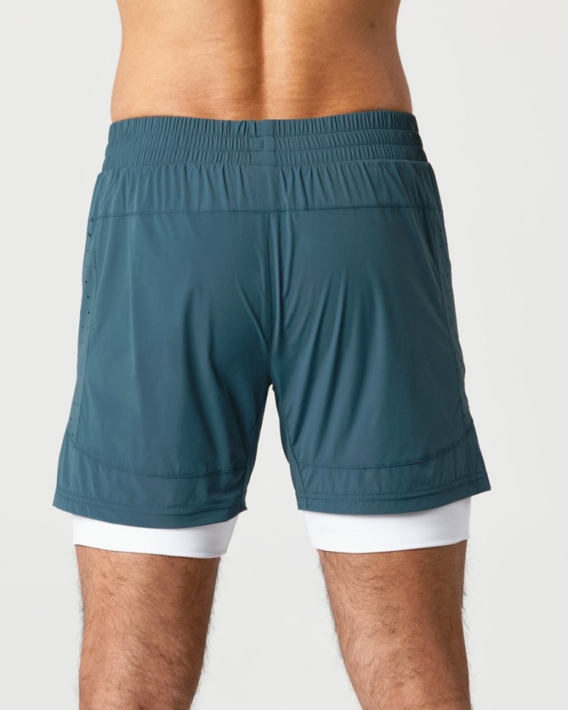 Alphalete Infinity Speed Lyhyt 5.5" Miesten Shortsit Ocean | MYZFE-9853