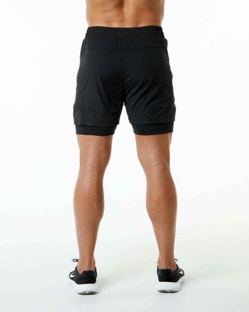 Alphalete Infinity Speed Lyhyt 5.5" Miesten Shortsit Mustat | NMJCX-3879