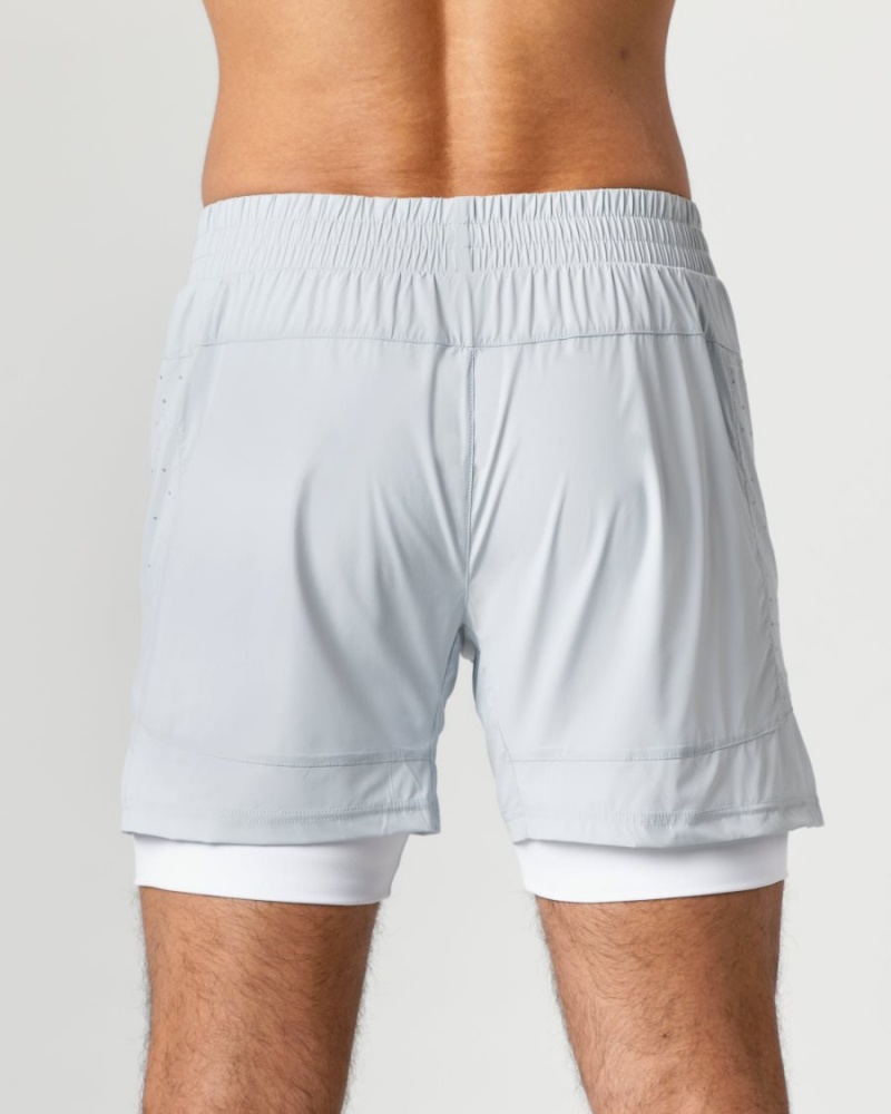 Alphalete Infinity Speed Lyhyt 5.5" Miesten Shortsit Harmaat | FXYIN-3705