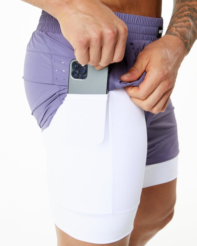 Alphalete Infinity Speed Lyhyt 5.5" Miesten Shortsit Digital Violet | MUSJP-2803