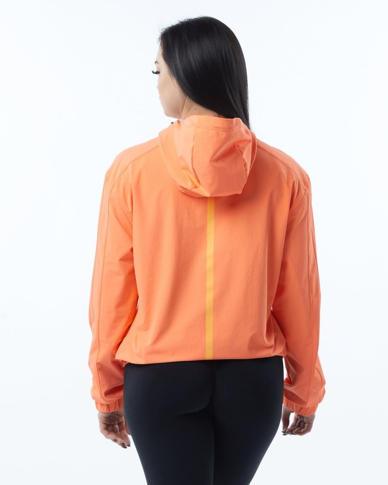 Alphalete Infinity Tech Jacket Naisten Takit Electric Peach | HUOLA-2578