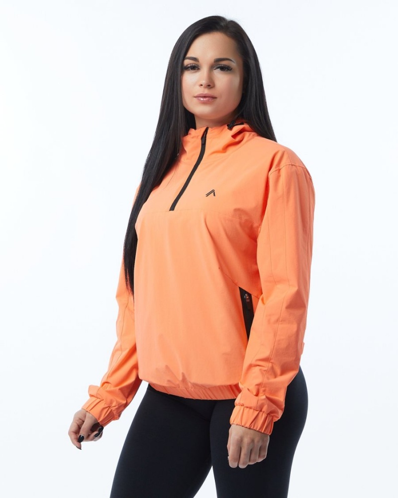 Alphalete Infinity Tech Jacket Naisten Takit Electric Peach | HUOLA-2578