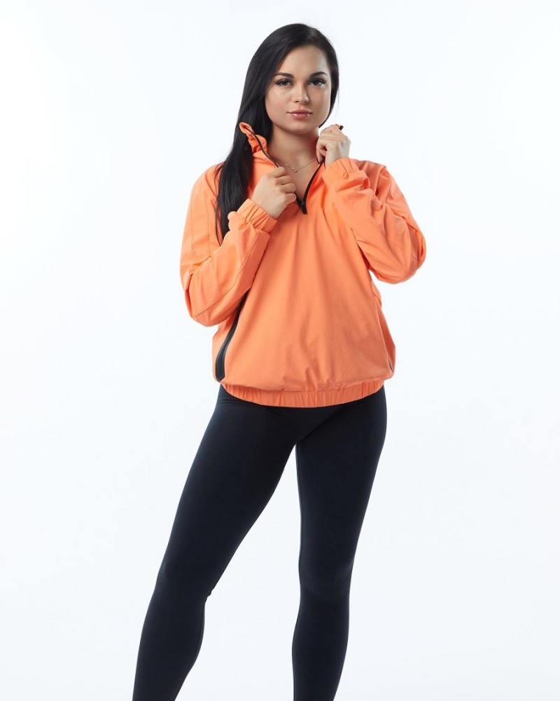 Alphalete Infinity Tech Jacket Naisten Takit Electric Peach | HUOLA-2578