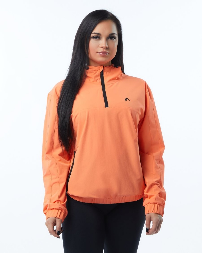 Alphalete Infinity Tech Jacket Naisten Takit Electric Peach | HUOLA-2578