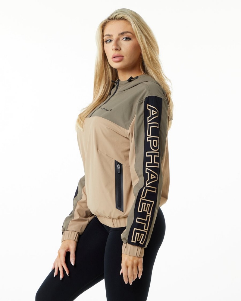 Alphalete Infinity Tech Jacket Naisten Takit Desert Safari | ESILT-7396