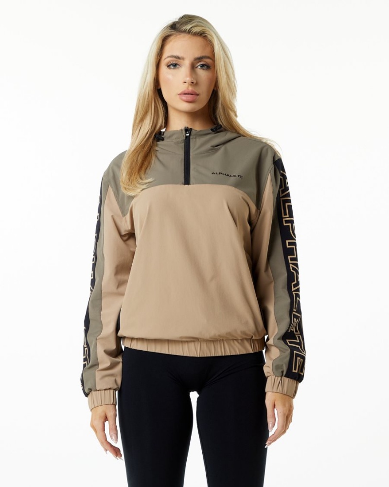 Alphalete Infinity Tech Jacket Naisten Takit Desert Safari | ESILT-7396