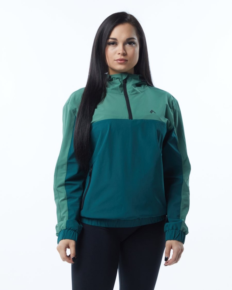 Alphalete Infinity Tech Jacket Naisten Takit Vihreä | EWJLI-4165