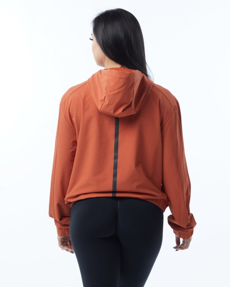 Alphalete Infinity Tech Jacket Naisten Takit Sour Tangerine | JRNZU-2763