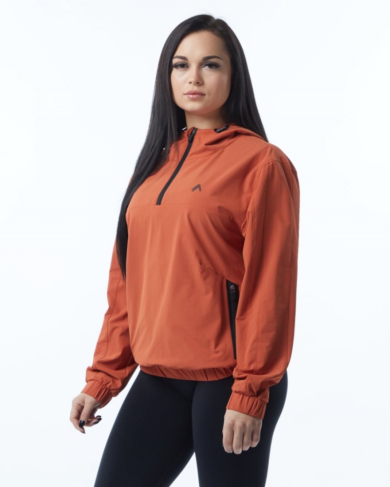 Alphalete Infinity Tech Jacket Naisten Takit Sour Tangerine | JRNZU-2763