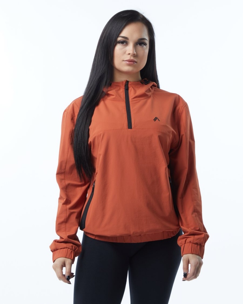 Alphalete Infinity Tech Jacket Naisten Takit Sour Tangerine | JRNZU-2763