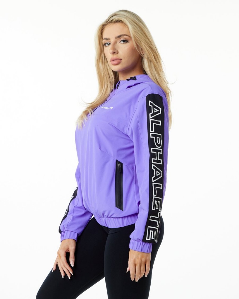 Alphalete Infinity Tech Jacket Naisten Takit Synthetic Violet | MDKBH-0659