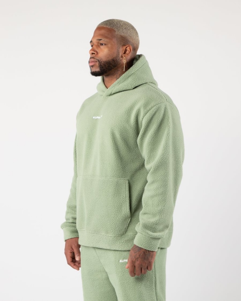 Alphalete King Hoodie Miesten Huppari Sage | AZXWU-7964