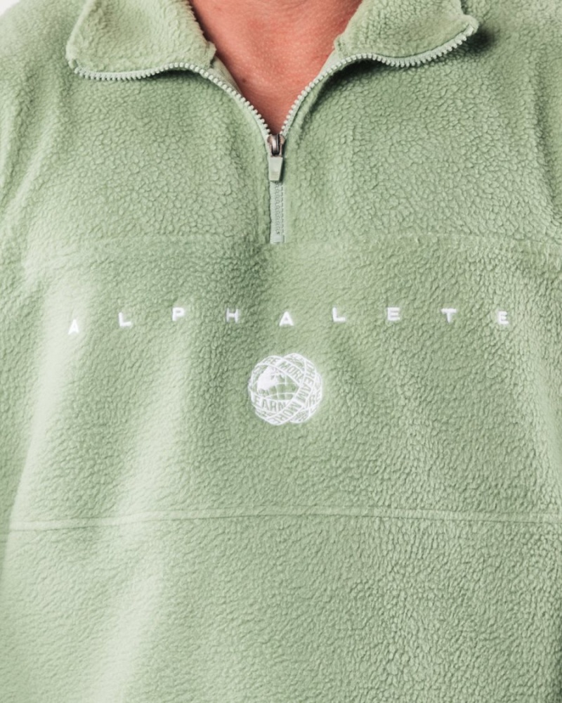 Alphalete King Quarter Zip Miesten Takit Sage | OCIXL-8970