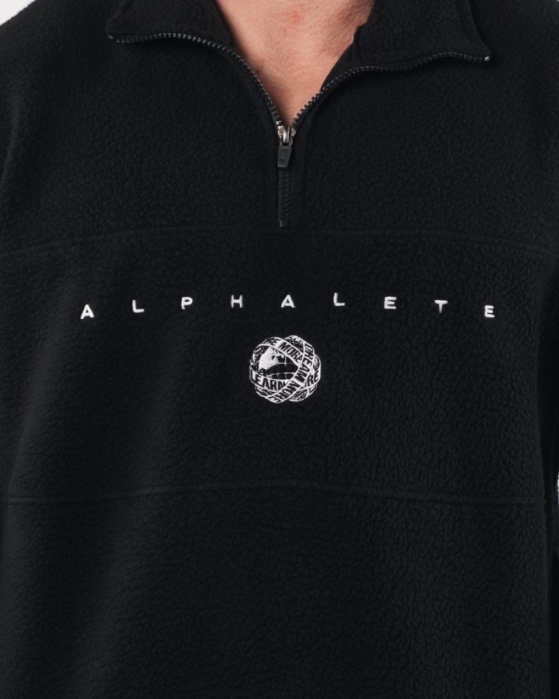 Alphalete King Quarter Zip Miesten Takit Mustat | ZLTVB-3107