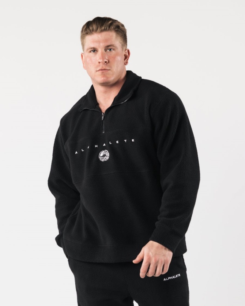 Alphalete King Quarter Zip Miesten Takit Mustat | ZLTVB-3107