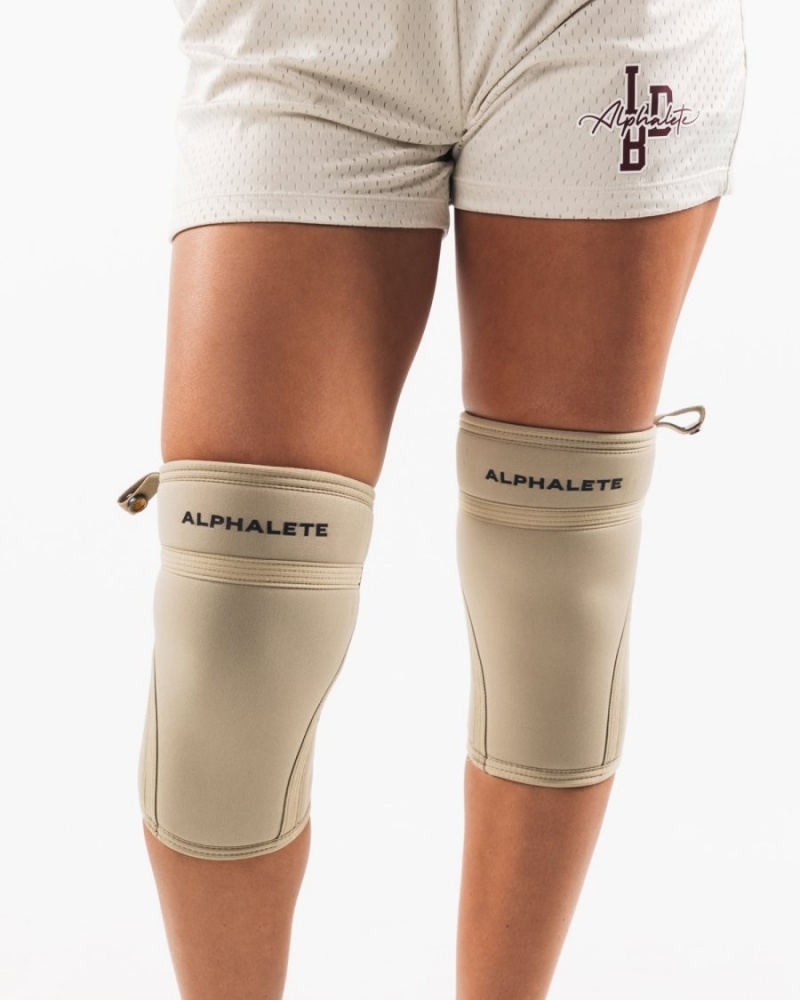 Alphalete Knee Sleeves Miesten Asusteet Linen | ELXFJ-9473