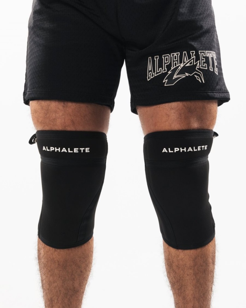 Alphalete Knee Sleeves Miesten Asusteet Mustat | MTLVA-3146