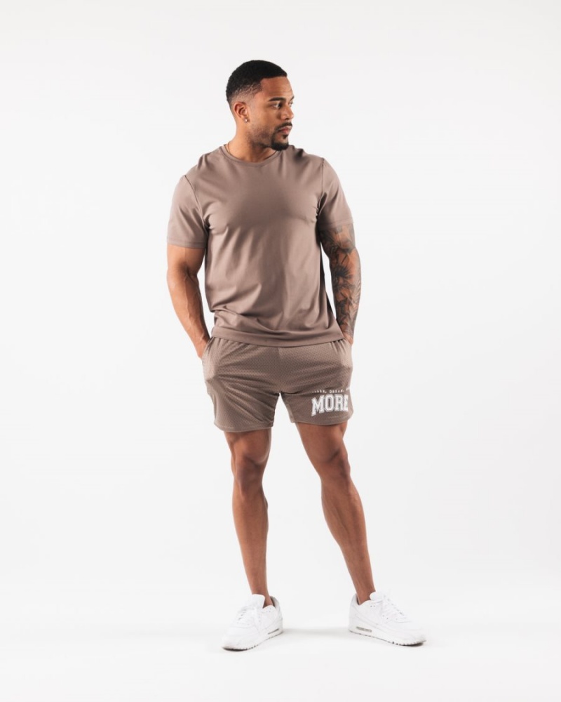 Alphalete LDB More Mesh Lyhyt 6” Miesten Shortsit Mocha | TBORQ-2740