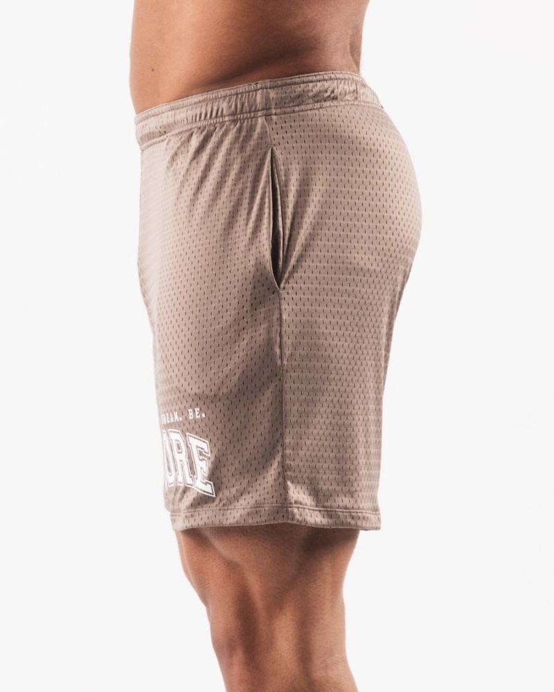 Alphalete LDB More Mesh Lyhyt 6” Miesten Shortsit Mocha | TBORQ-2740