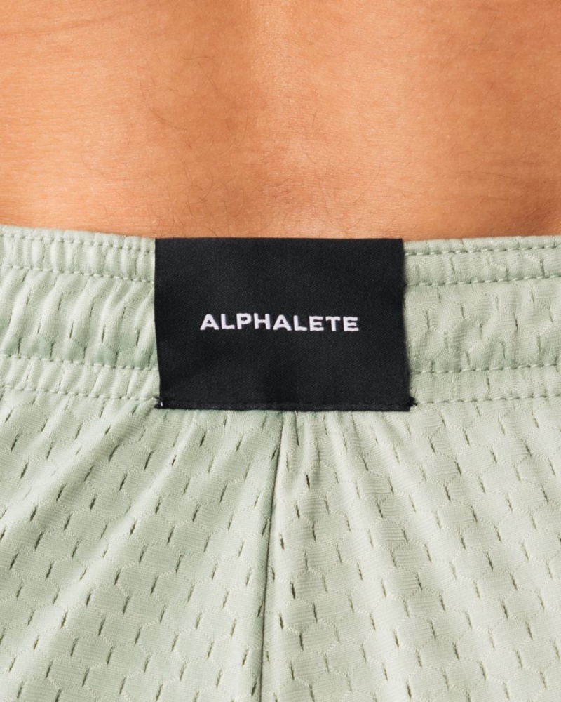 Alphalete LDB More Mesh Lyhyt 6" Miesten Shortsit Sage | AJPOI-7829