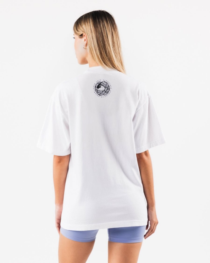 Alphalete LDB More Tee Miesten Paidat Valkoinen | TRQWX-1803