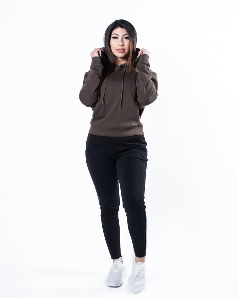 Alphalete Monarch Hoodie Naisten Huppari Tummanruskea | BNVUS-6284