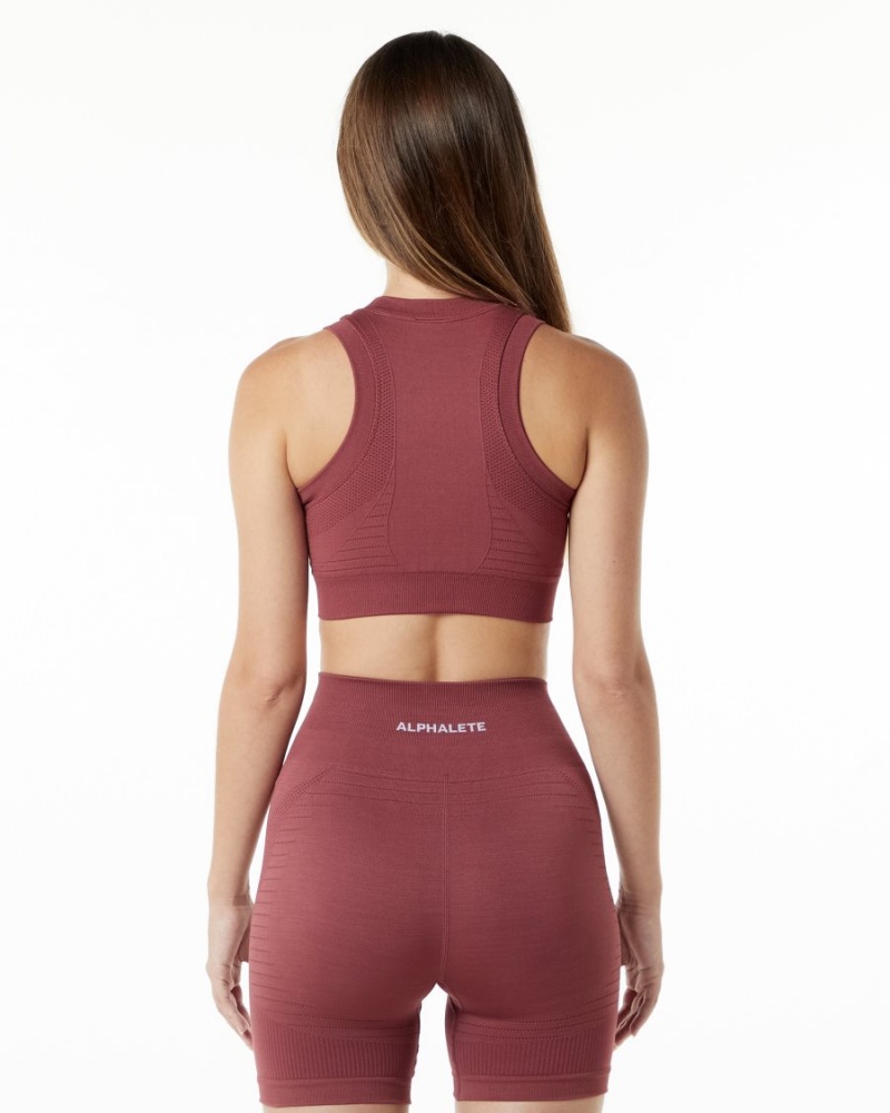 Alphalete Ozone Crop Bra Naisten Urheiluliivi Gingerbread | AYHGK-9786