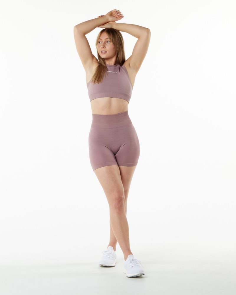 Alphalete Ozone Lyhyt 5.5" Naisten Shortsit Mauve | PFYXK-5279