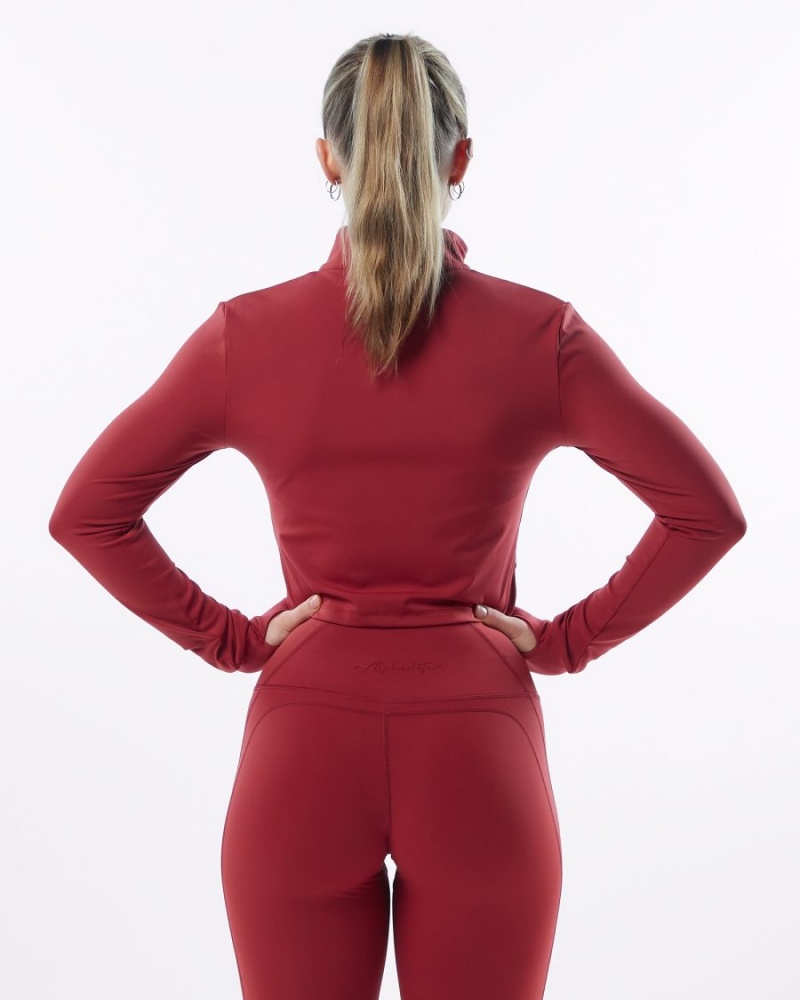 Alphalete Pulse Jacket Naisten Takit Punainen | PJOVN-3486